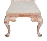 A Set of Four George II Style Cerused Oak Dining Chairs — 18TH/19TH CENTURY