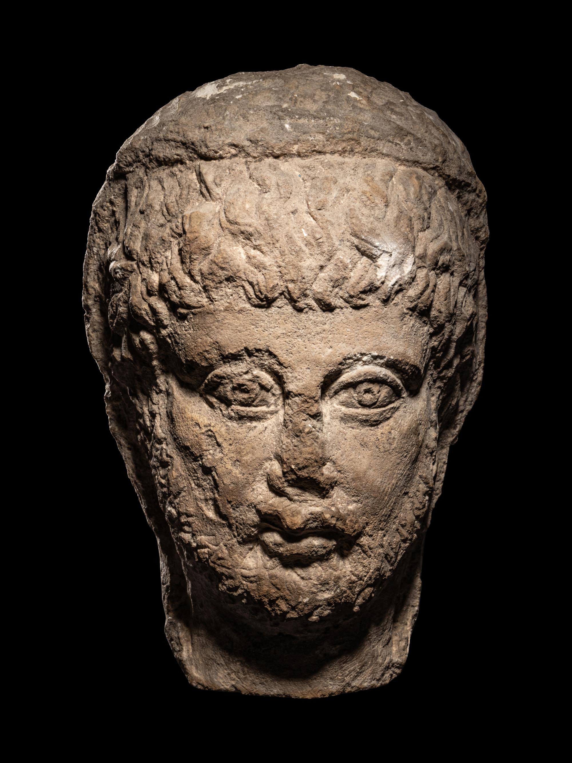 A Palmyrene Portrait Head of a Man