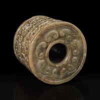 A Chinese Warring States style jade bead 战国风格玉勒