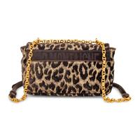 CHRISTIAN DIOR, CARO BAG IN VELVET LEOPARD JACQUARD