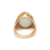 YELLOW GOLD AND MOONSTONE RING