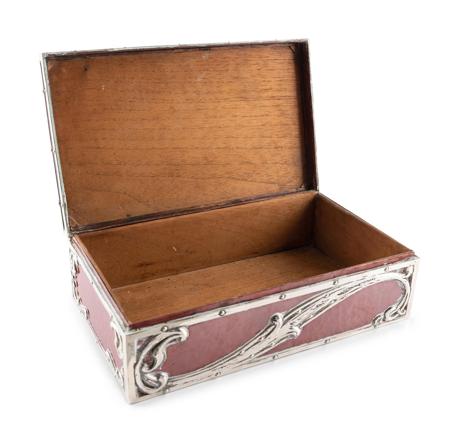 A Theodore B. Starr Silver and Mixed Metal Cigar Box