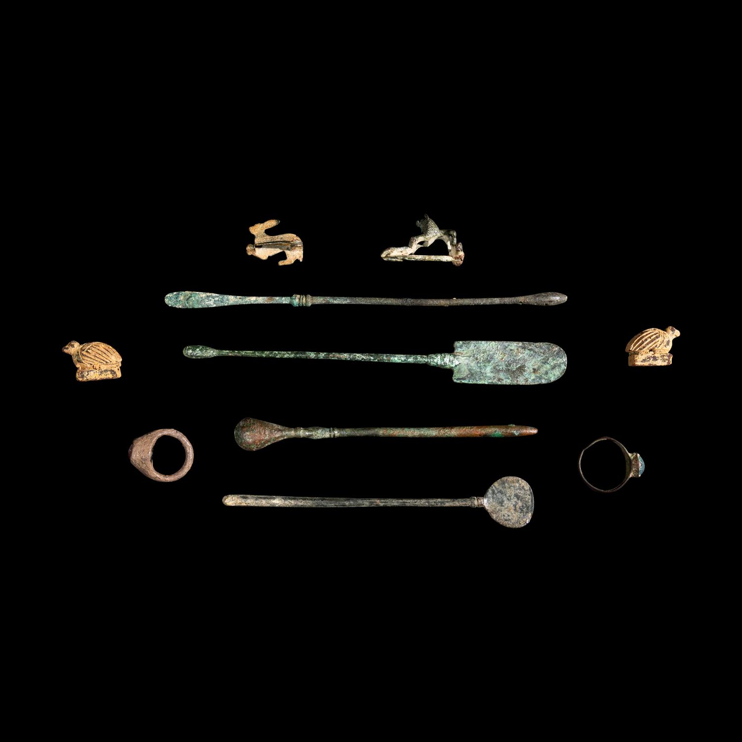 A Group of 10 Roman Objects