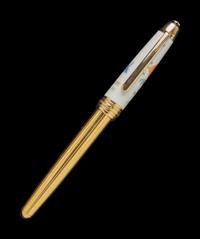 A Montblanc and Meissen Porcelain Limited Edition Mythical Creatures: Leaping Fish Fountain Pen