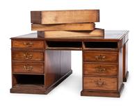 A George III Mahogany Double Partners Desk
