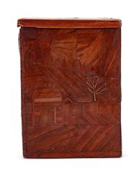 A Japanese Dressing Chest, a Tea Caddy, a Carved Box and a Continental Musical Humidor