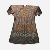 A Chinese embroidered brown silk “Dragon” court robe 刺绣龙袍 Qing dynasty, 19th century ? ????