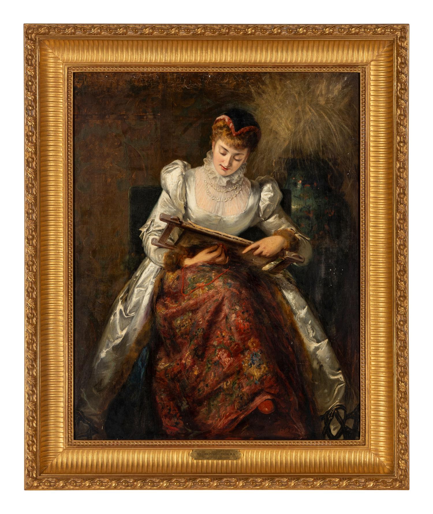 A Lady at her Embroidery