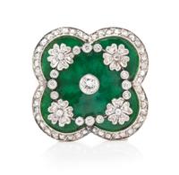 An Edwardian Bicolor Gold, Diamond and Enamel Pendant/Brooch, 9.30 dwts.