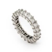 Diamond and Platinum Eternity Band