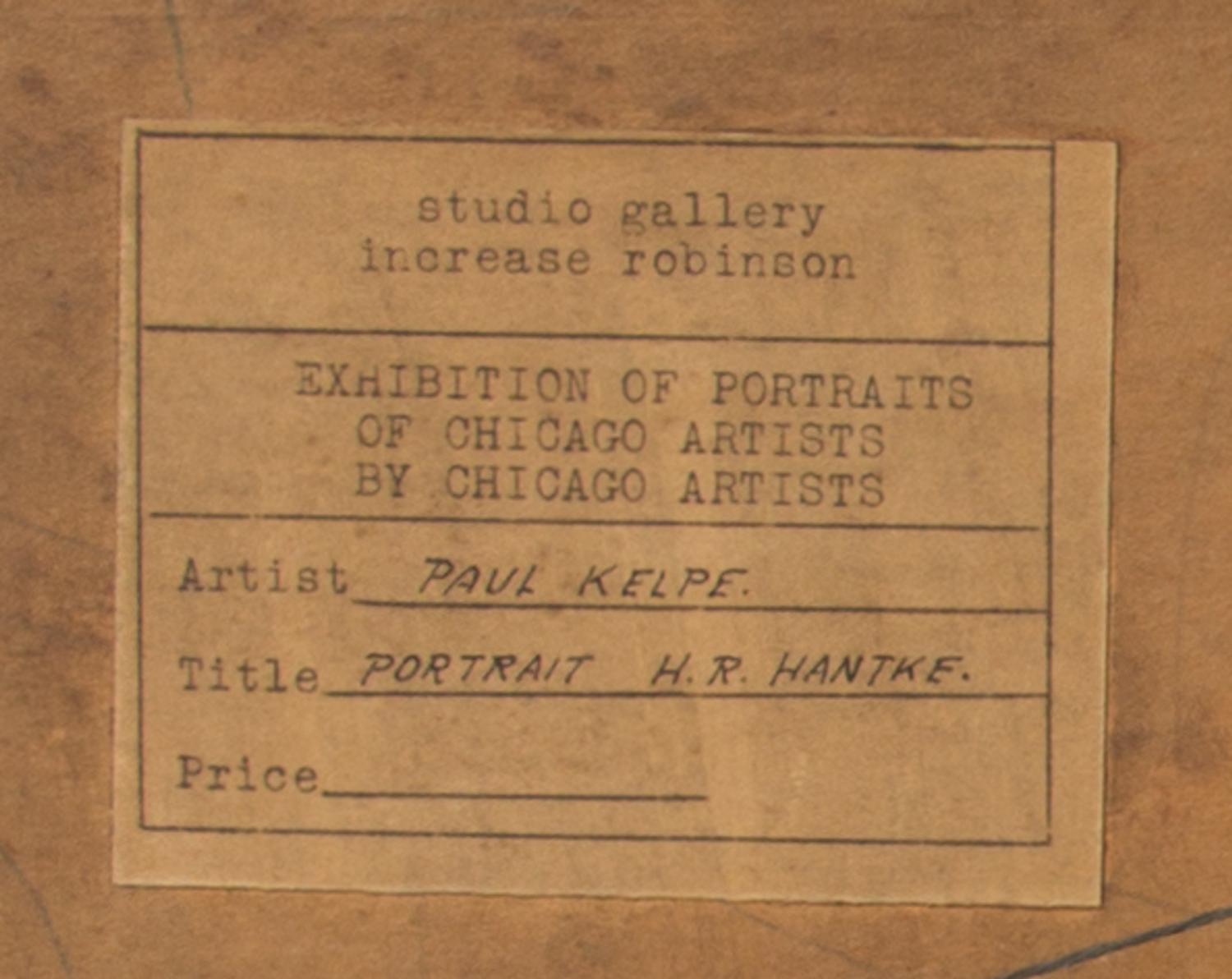 Paul Kelpe, (German/American, 1902-1985), Portrait of H. R. Hantke, c, 1930