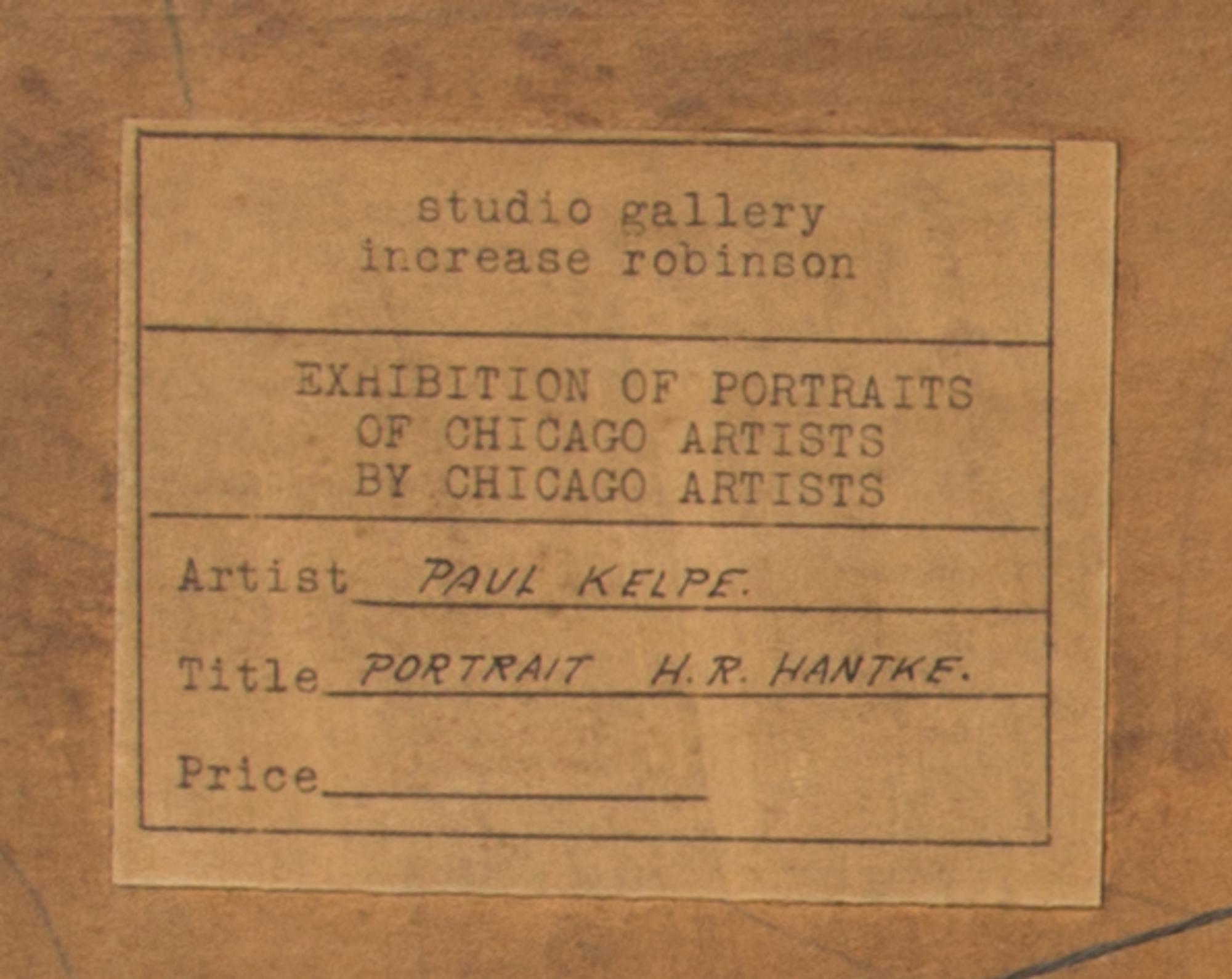 Paul Kelpe, (German/American, 1902-1985), Portrait of H. R. Hantke, c, 1930