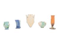 Seventeen Roseville Pottery Articles
