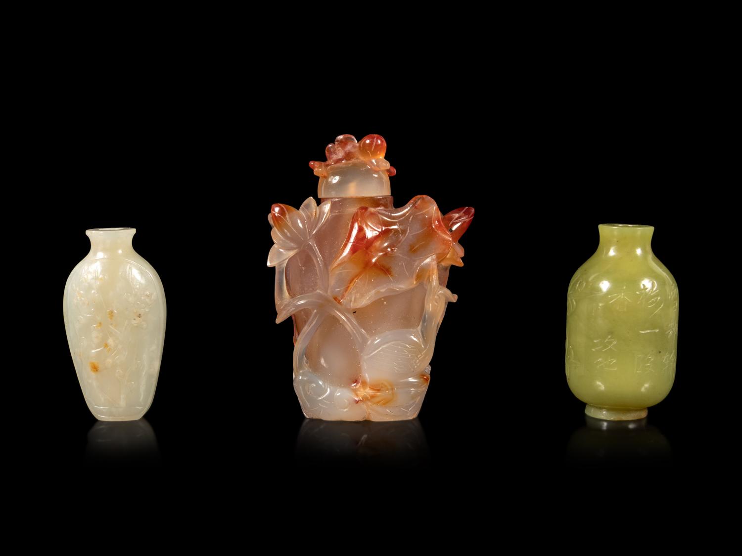 Three Chinese Snuff Bottles