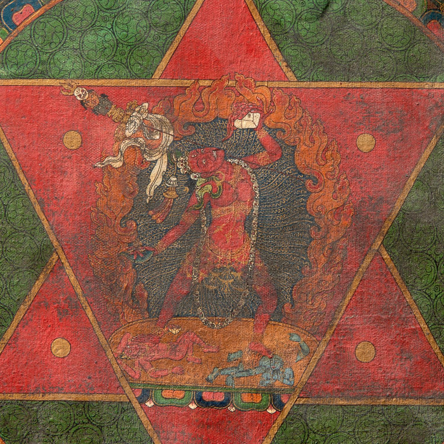 A Tibetan Vajrayogini Mandala Panel 金剛亥母曼荼圖