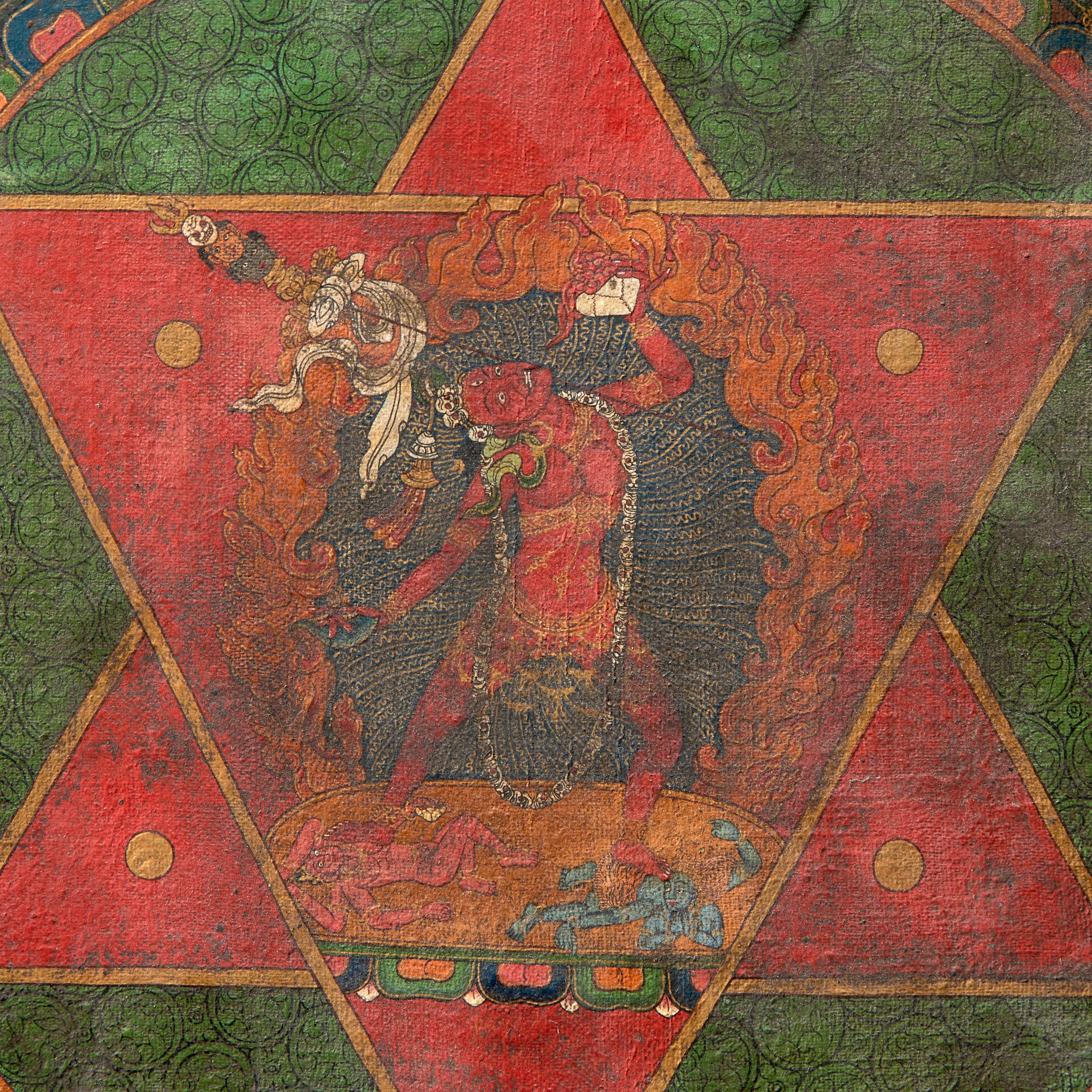 A Tibetan Vajrayogini Mandala Panel 金剛亥母曼荼圖