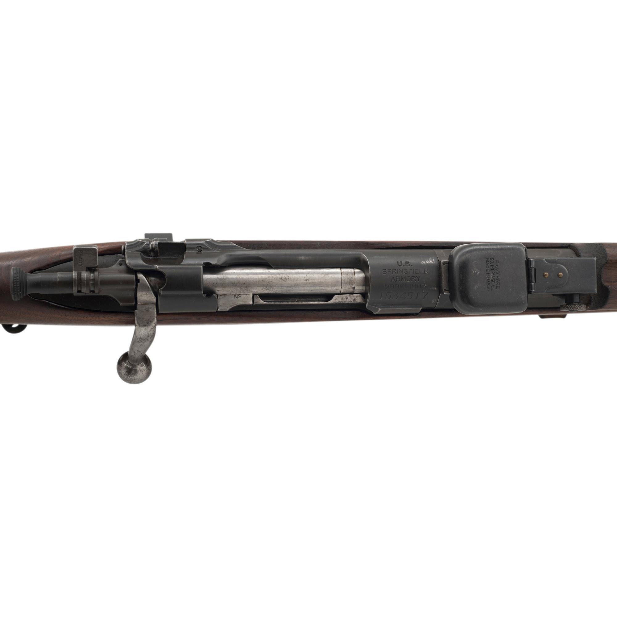 **Late Production U.S. Springfield Model 1903 Rifle with Star Gauged Barrel and PJ O'Hare Sight Protectors