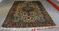 Two Persian Style Wool Area Rugs Larger: 9 feet 7 inches x 6 feet 7 inches.