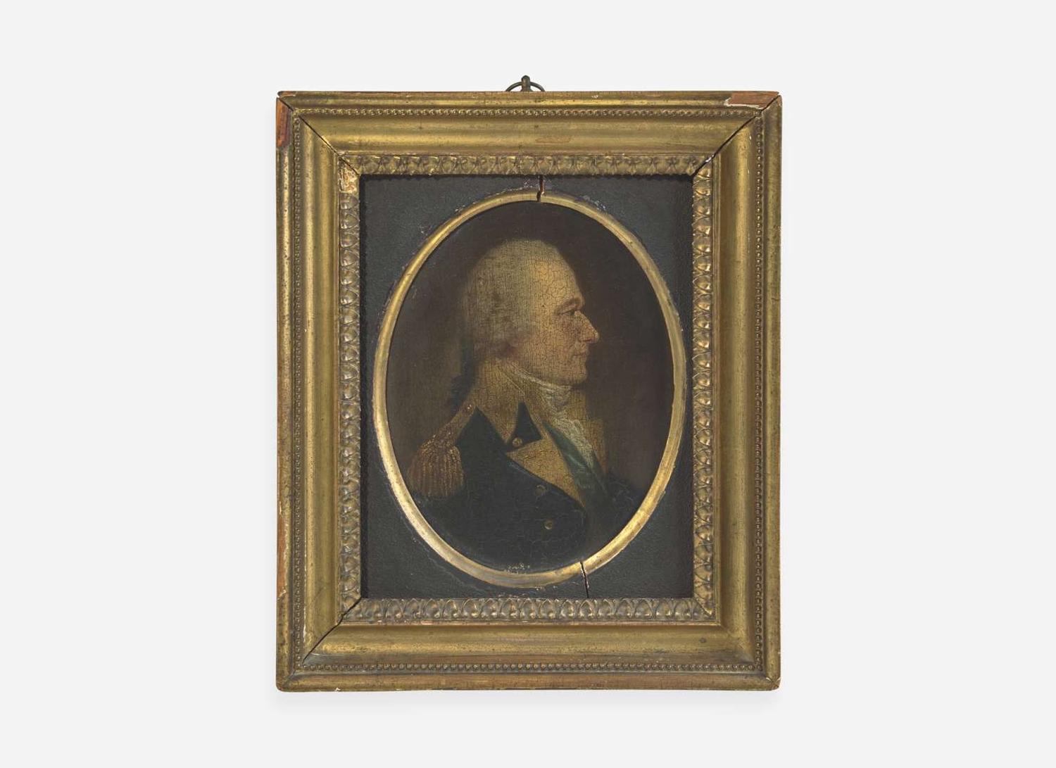Attributed to William Joseph Weaver (English, 1759-1817), A Portrait of Alexander Hamilton in Uniform