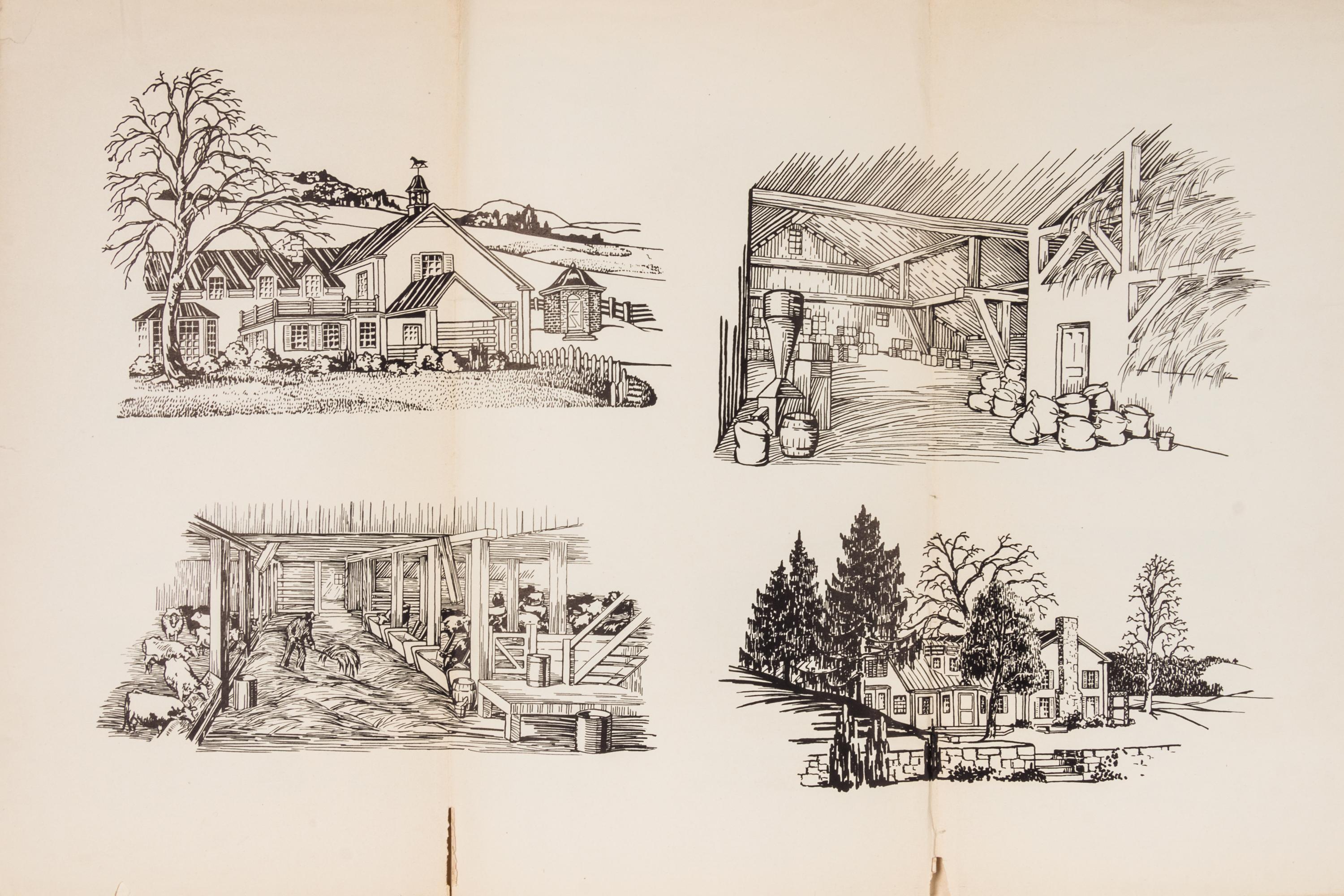 BROMFIELD, LOUIS. Pleasant Valley. New York and London, 1945. Proof copy. With mock up drawings for the story.