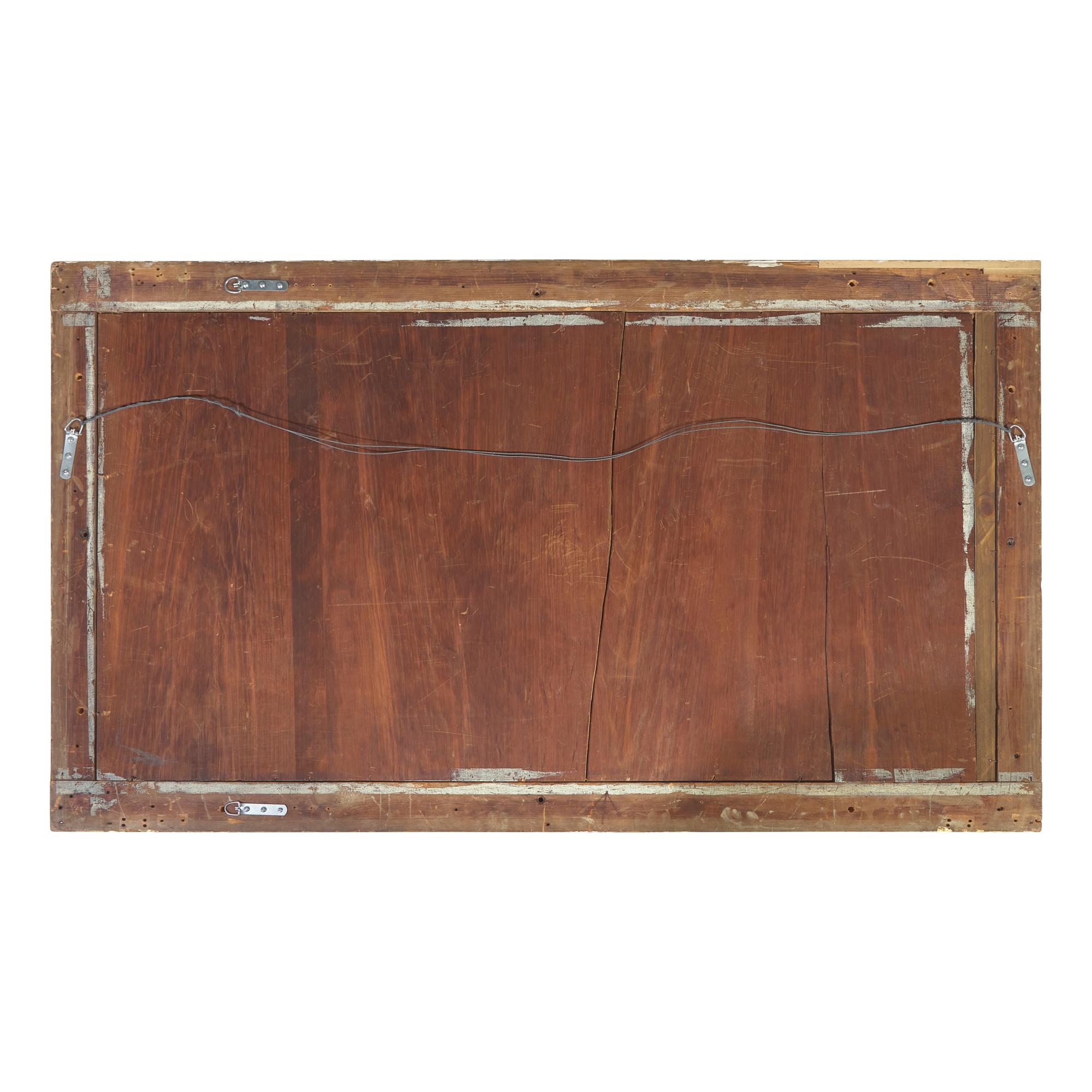 A Classical Carved and Giltwood Overmantel Mirror