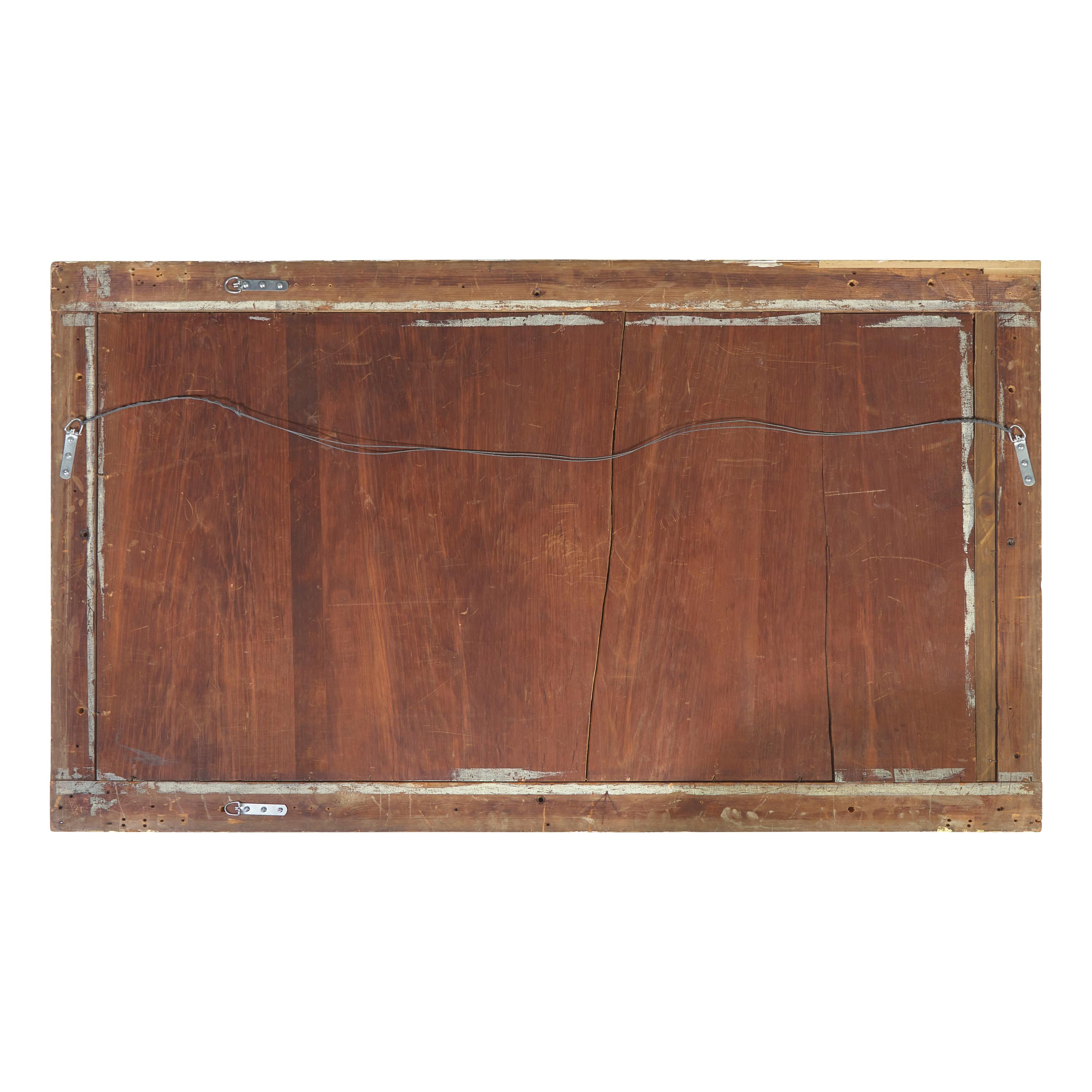 A Classical Carved and Giltwood Overmantel Mirror