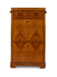 A Biedermeier Walnut Secretaire a Abattant