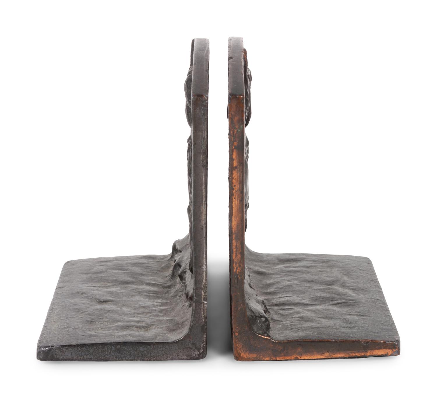 End of the Trail Bronze Bookends