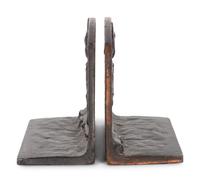 End of the Trail Bronze Bookends