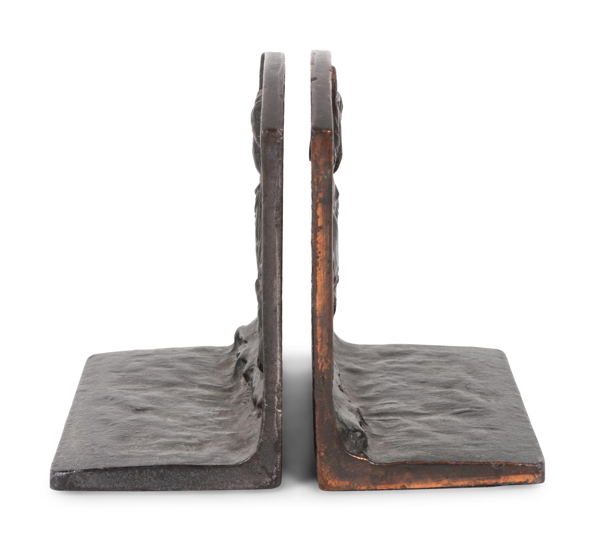 End of the Trail Bronze Bookends