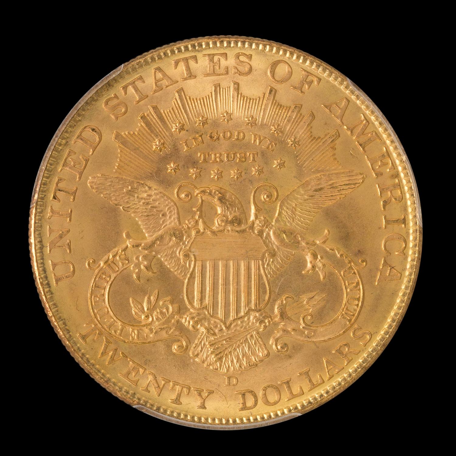 A United States 1907-D Liberty Head $20 Gold Coin