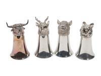 Four Northern European Stirrup Cups