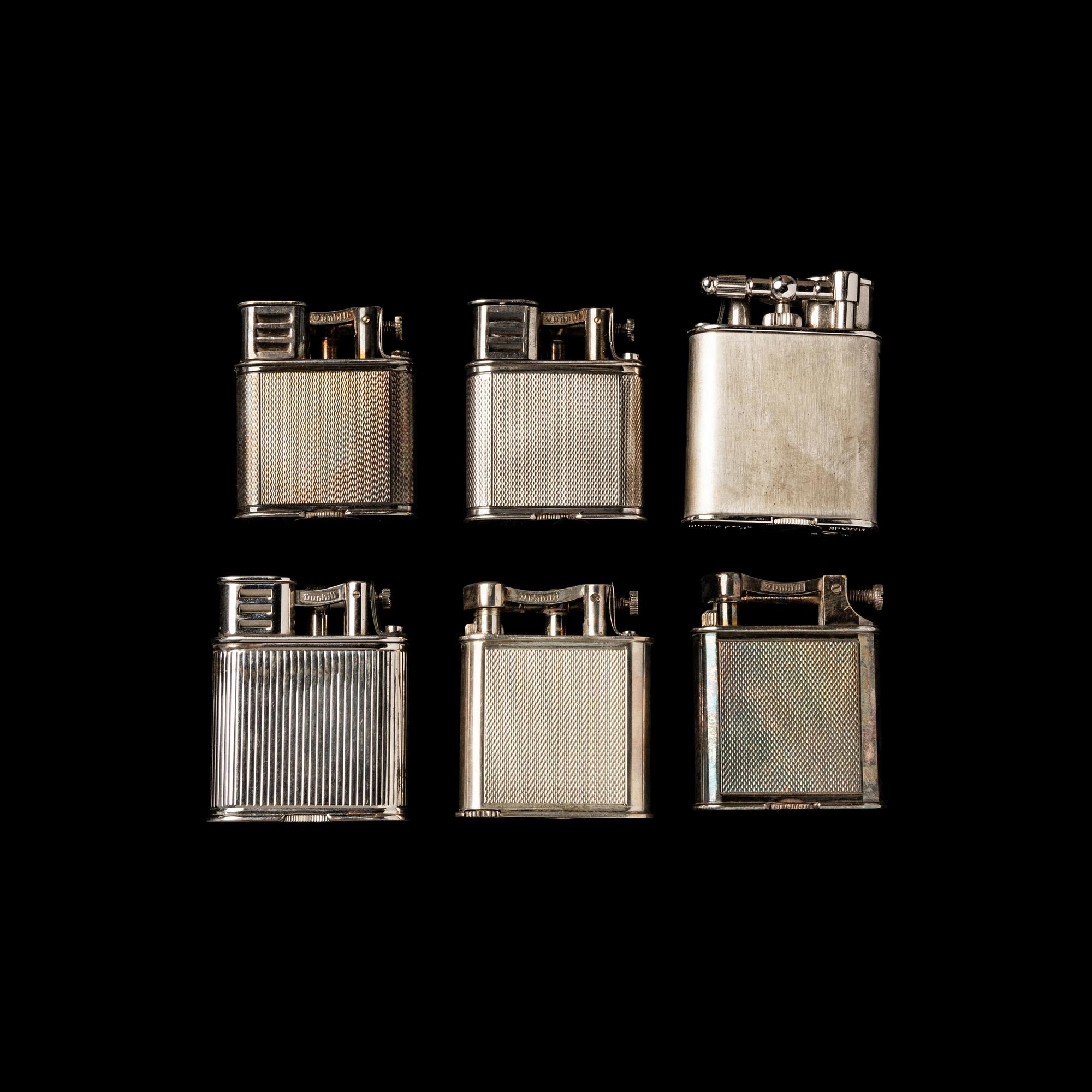 Six Alfred Dunhill Lighters