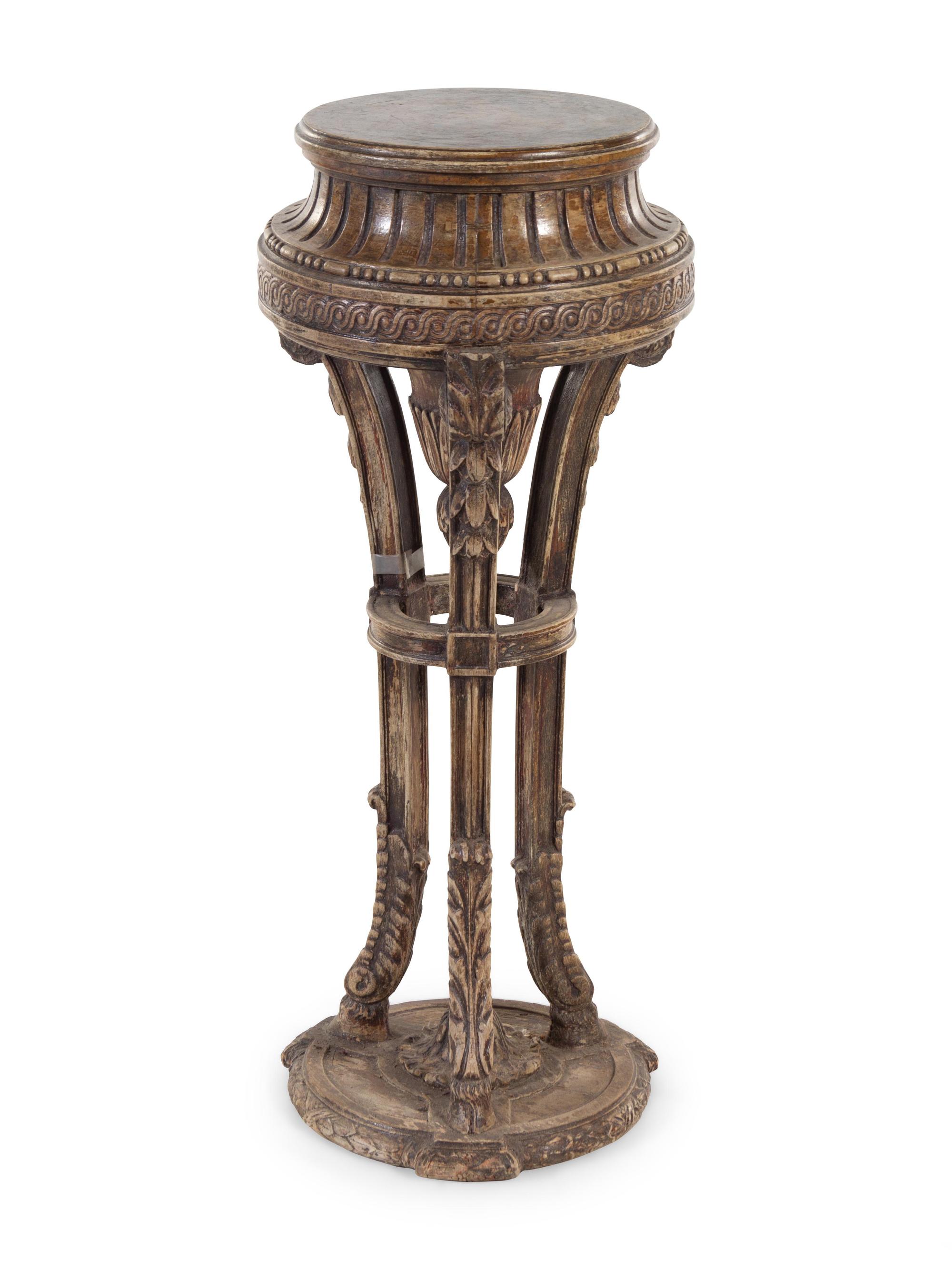 A Neoclassical Painted Pedestal
