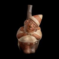 A Moche Stirrup Vessel in the Form of a Shaman