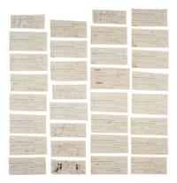 [CIVIL WAR]. Military sutler script from Michigan, Ohio, and Indiana regiments, plus.
