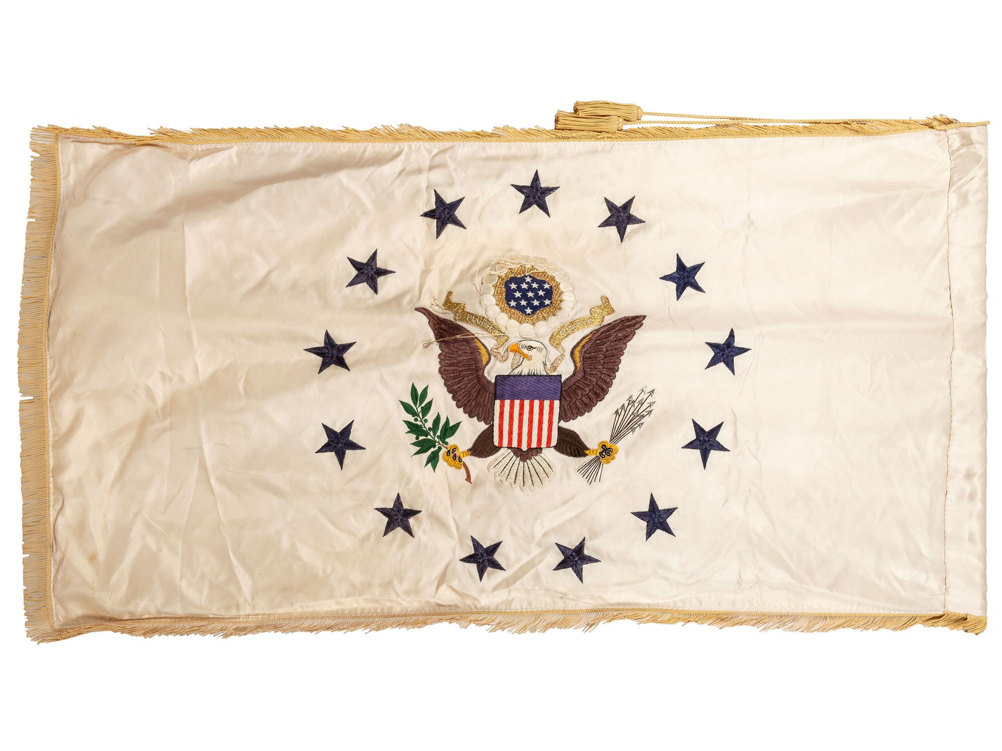 [JOHNSON, Lyndon B. (1908-1973).] A group of political items associated with the administration of President Lyndon B. Johnson and highlighted by a Tiffany & Co. box with presidential seal.