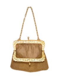 A Belle Epoque 18 Karat Yellow Gold Purse, French,