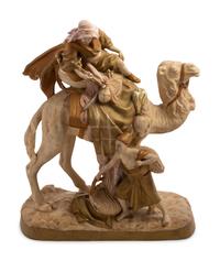A Royal Dux Orientalist Figural Group
