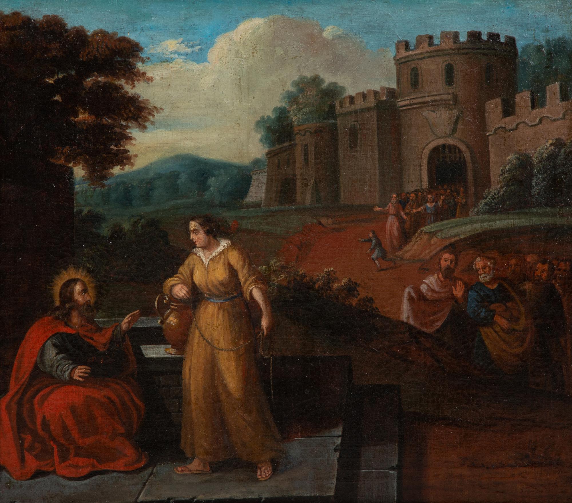 Christ in a Landscape Before a Castle