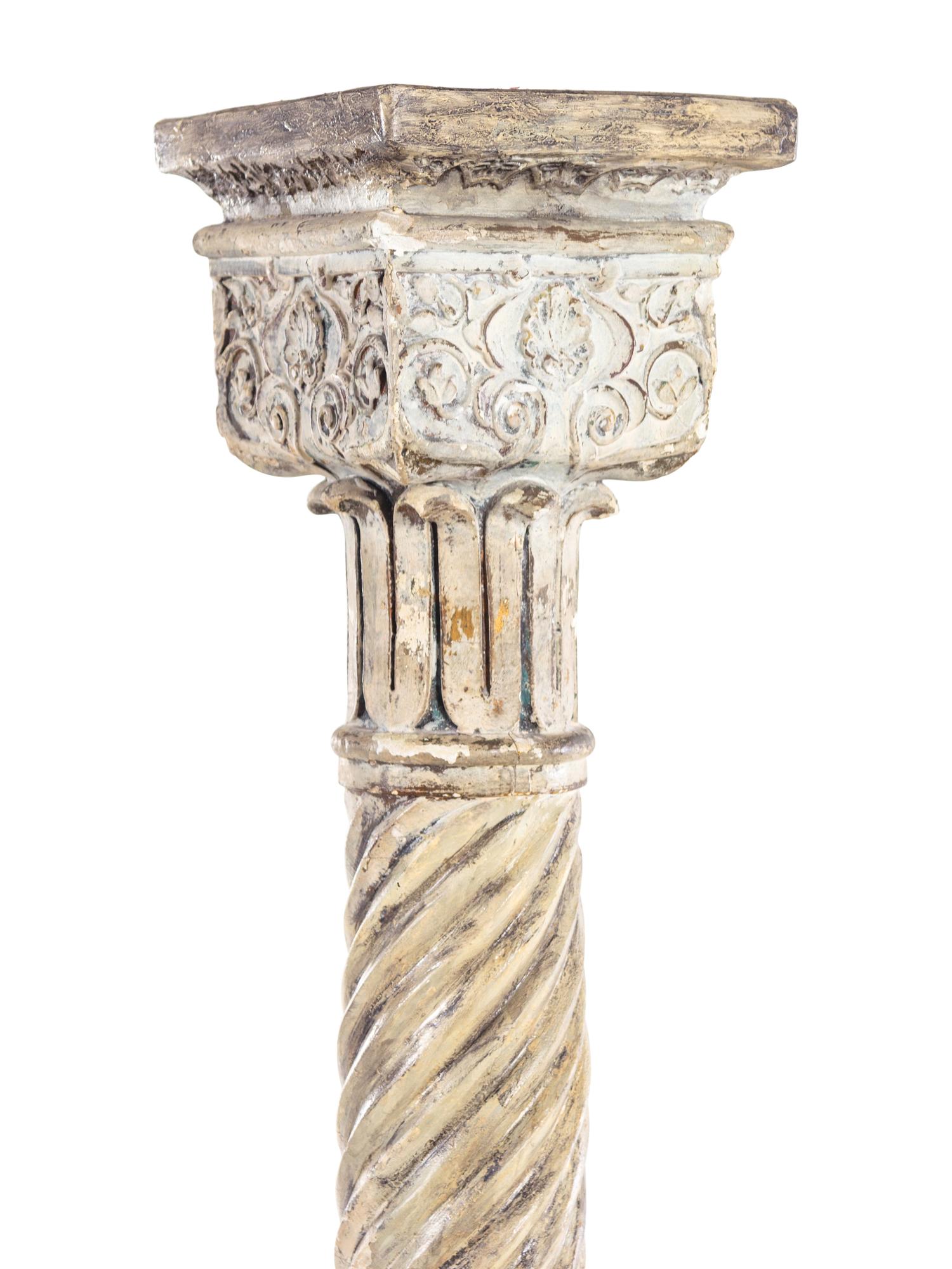 A Continental Cast Plaster Column