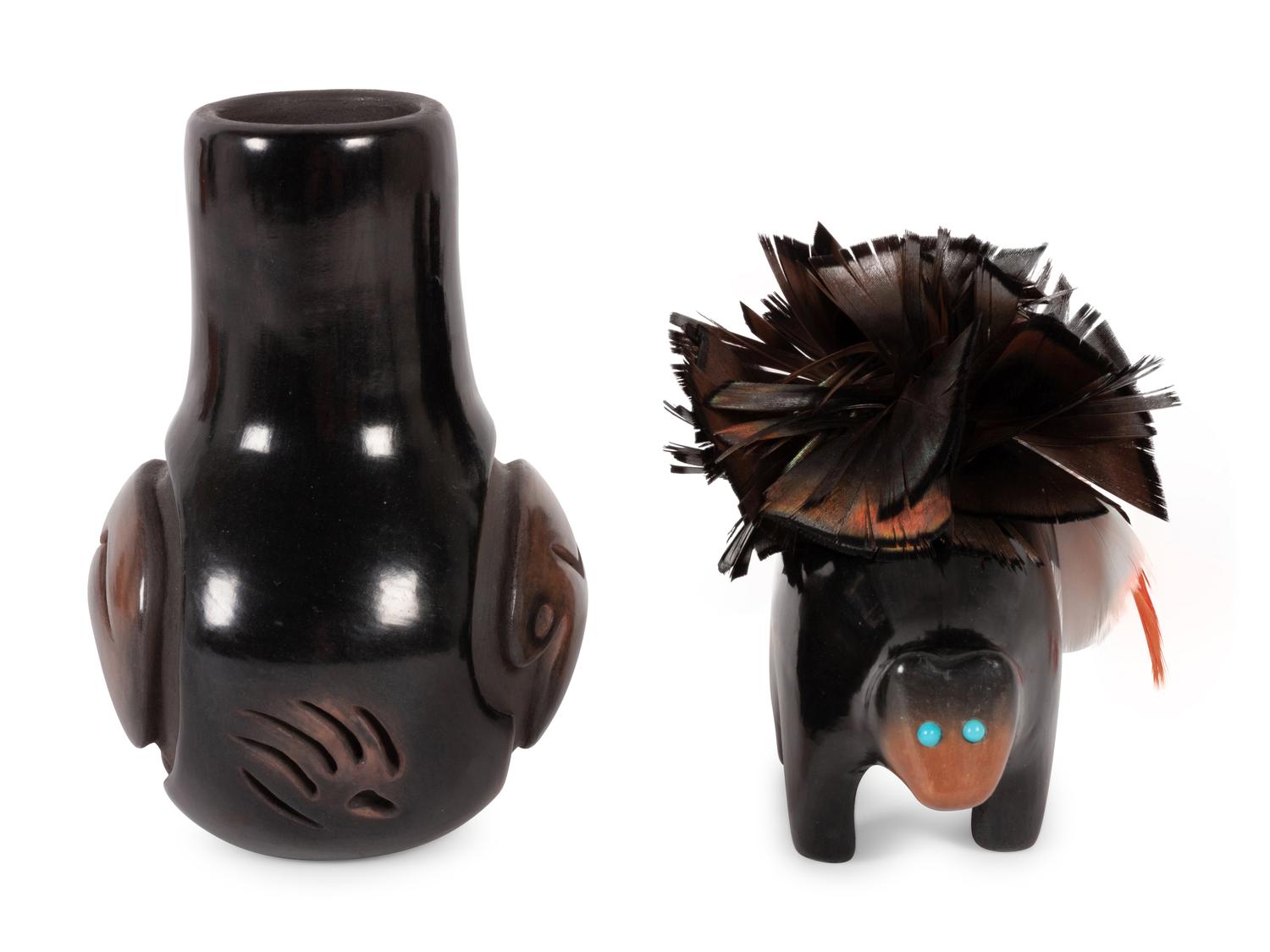 Santa Clara and San Ildefonso Pottery