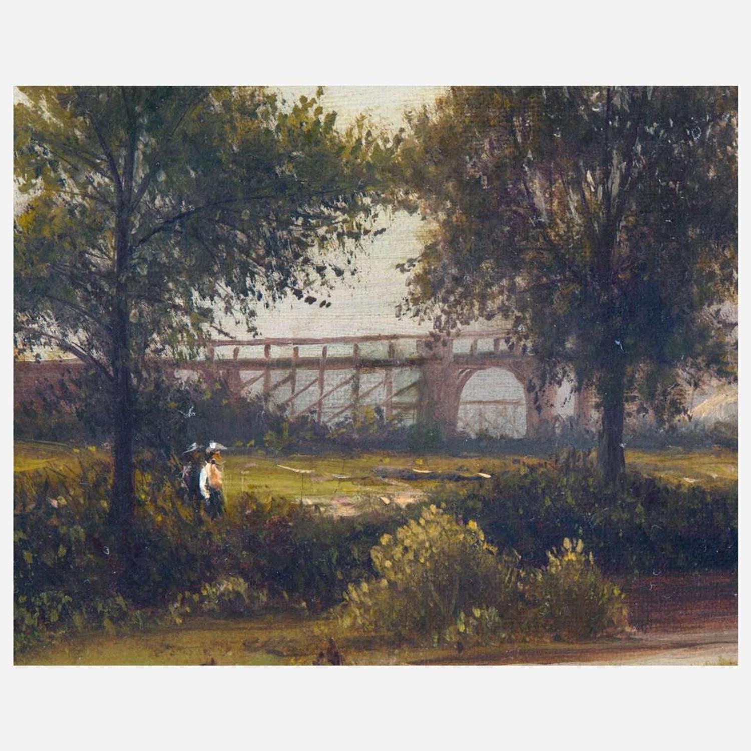 Charles Wilson Knapp (American, 1823–1900) View of Columbia Avenue Bridge, Fairmount Park, Philadelphia