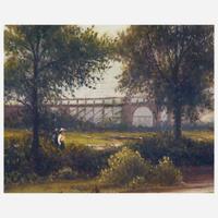 Charles Wilson Knapp (American, 1823–1900) View of Columbia Avenue Bridge, Fairmount Park, Philadelphia