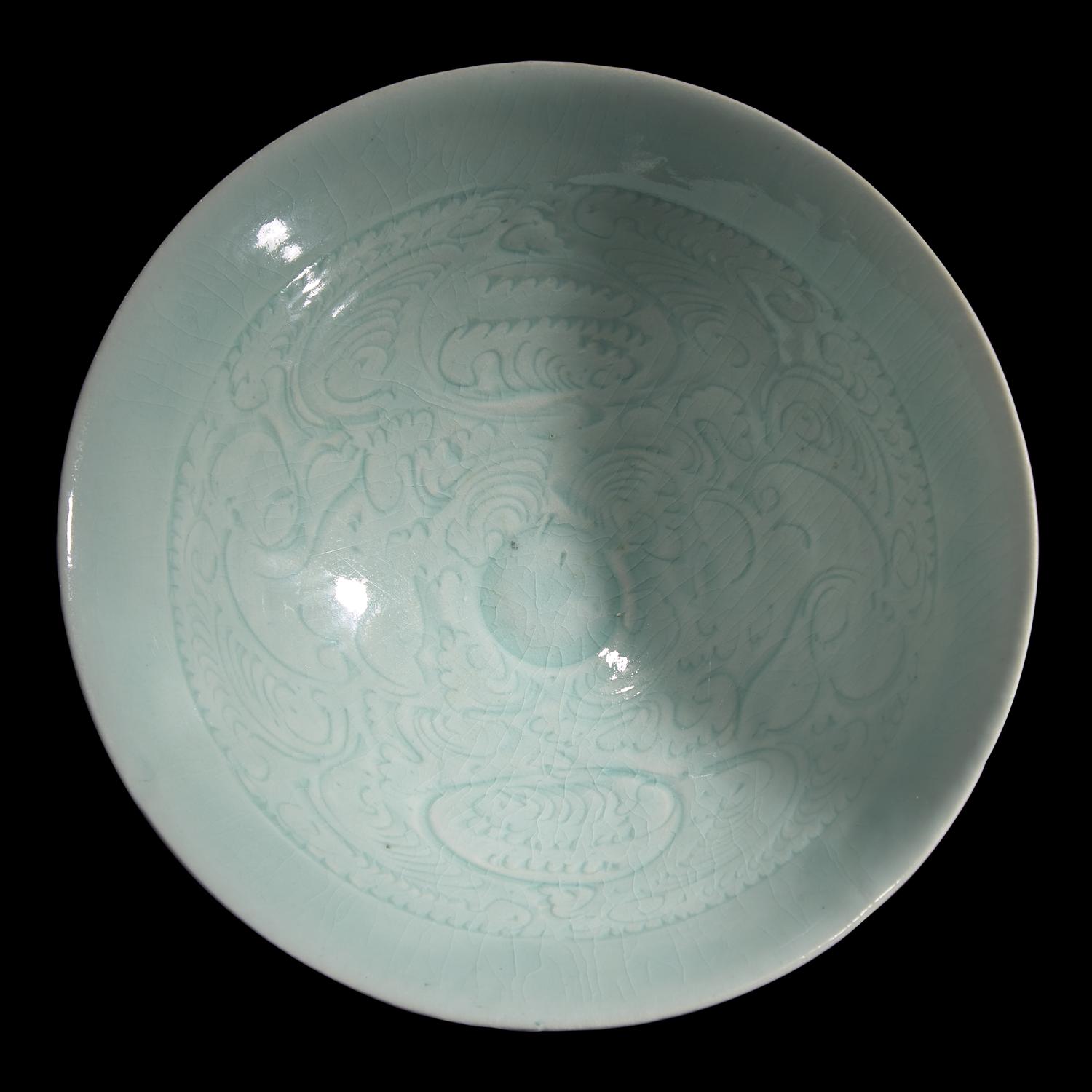A Chinese Qingbai Incised "Boys" Bowl, Southern Song Dynasty 南宋 青白刻劃花盌