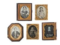 [EARLY PHOTOGRAPHY]. 29 quarter plate and ninth plate daguerreotypes of children.