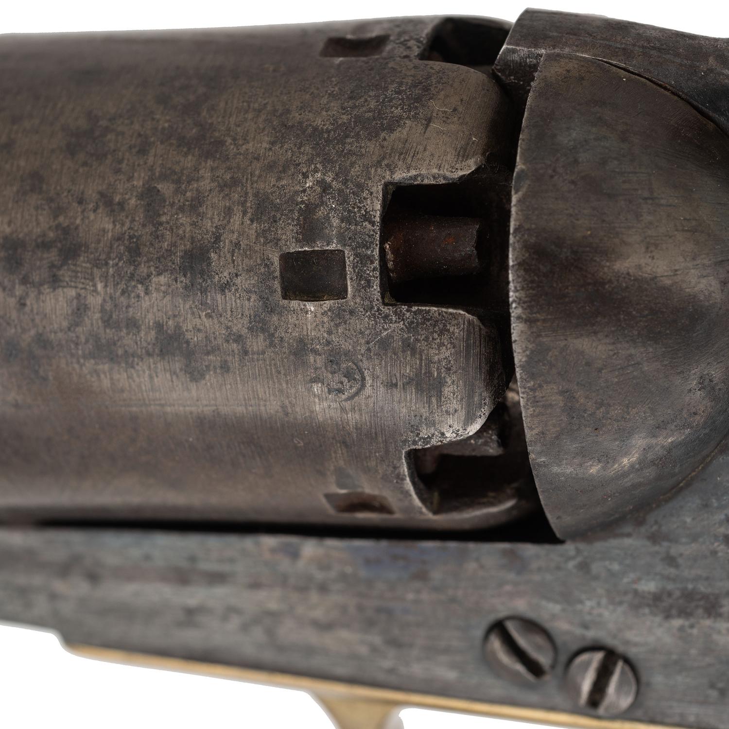 Belgian Colt Brevete 1851 Navy Revolver by Gilon in Modern Display Case