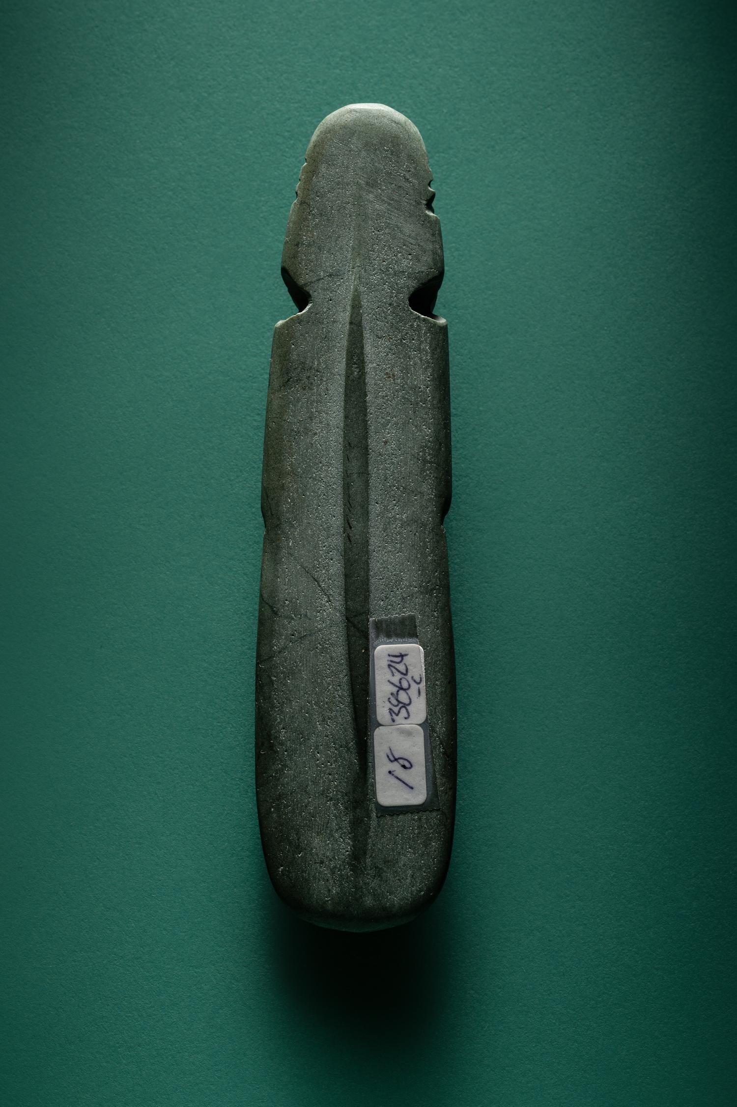 A Costa Rican Stone Axe-God Pendant
