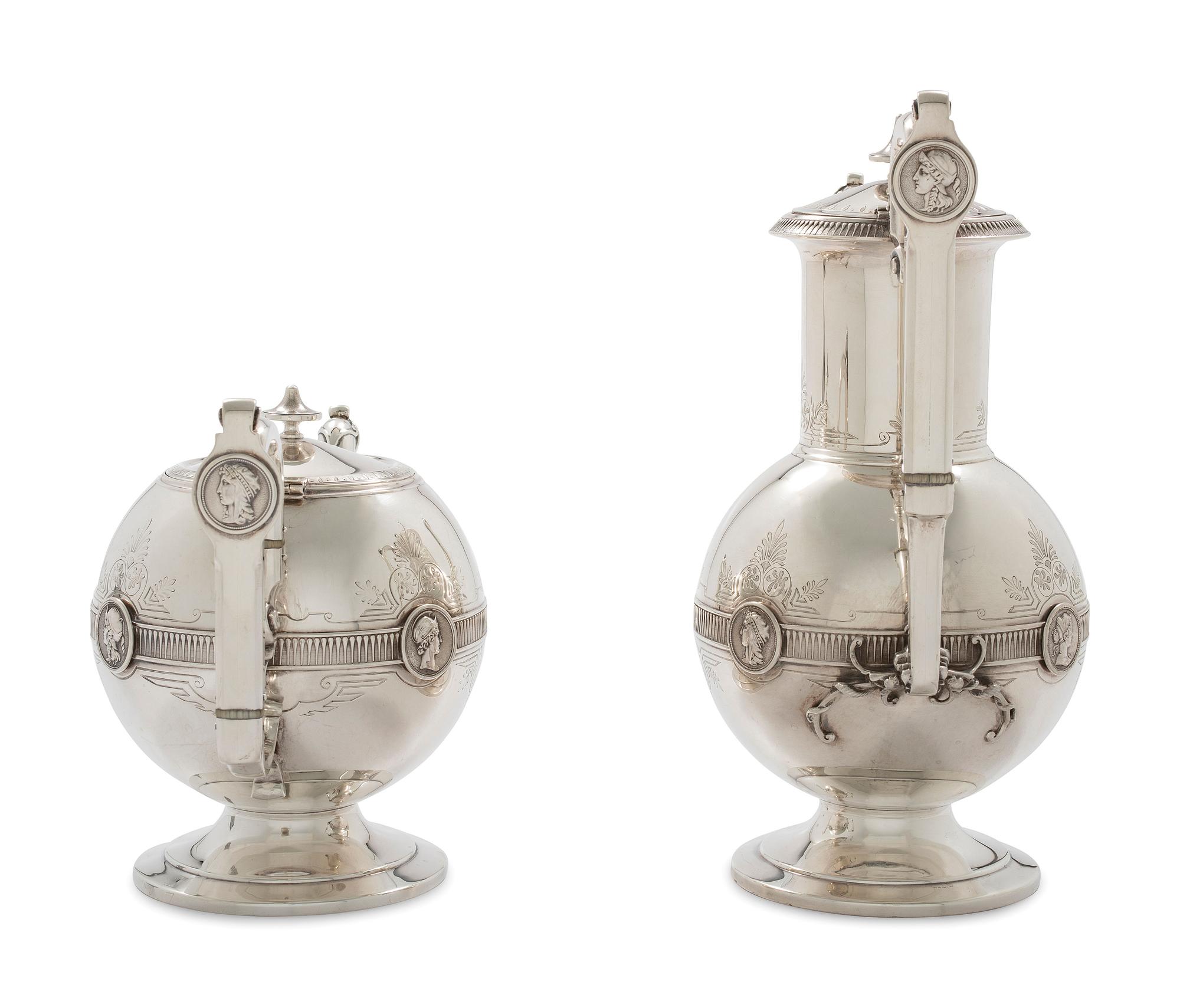 An American Silver Five-Piece Tea and Coffee Service