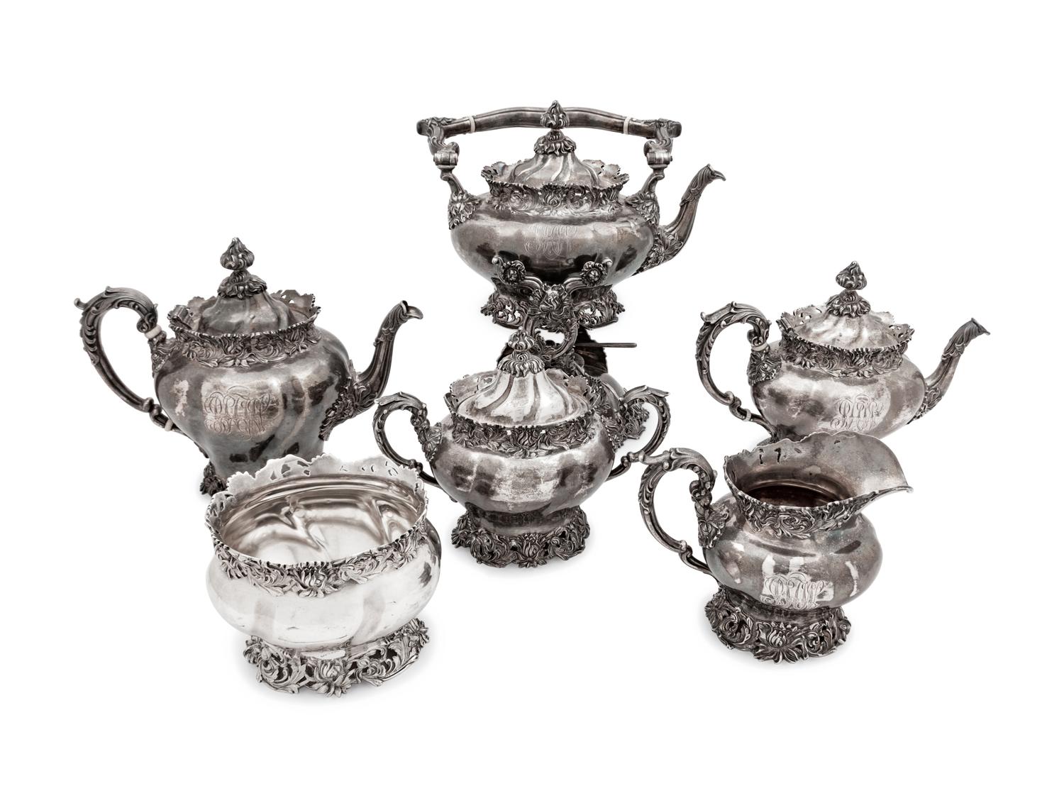 An American Silver Six-Piece Tea and Coffee Service